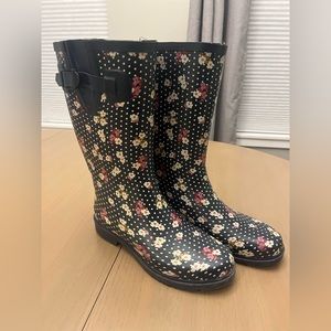 Floral Rain Boots